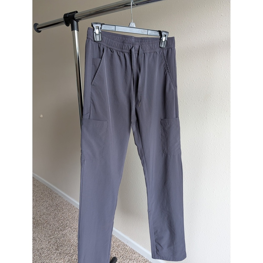 Adar Addition A9800 Charcoal Grey Scrub Pants Womens XS Cargo Jogger Medical